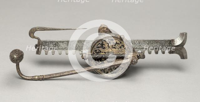 Cranequin with Arms of Elector Augustus I of Saxony, c. 1553-1573. Creator: Unknown.