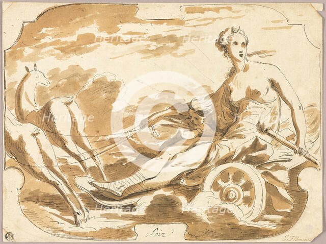 Diana in Her Chariot, n.d. Creator: Joseph Francois Parrocel.