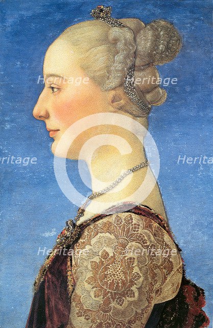 Portrait of a Young Woman, 1475. Artist: Pollaiuolo, Antonio (ca 1431-1498)