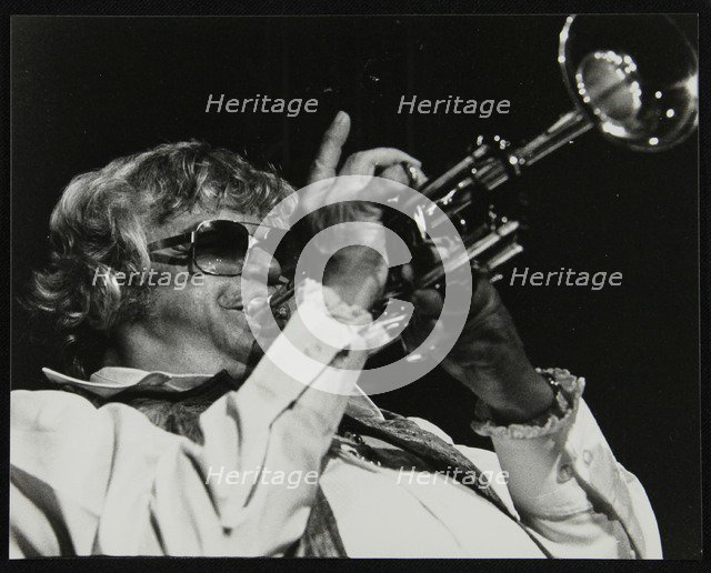 Maynard Ferguson playing the trumpet. Artist: Denis Williams
