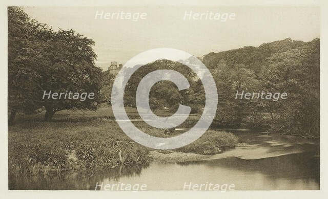 Haddon Hall, From the Meadows, 1880s. Creator: Peter Henry Emerson.