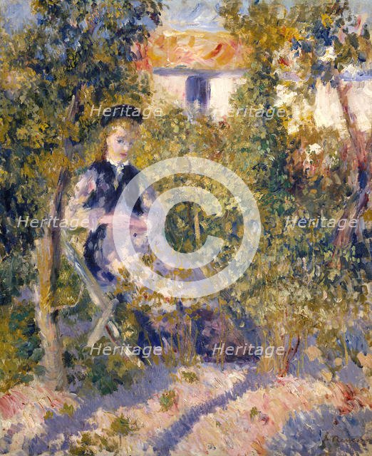 Nini in the Garden (Nini Lopez), 1876. Creator: Pierre-Auguste Renoir.