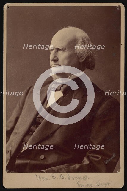 Portrait of Ezra Bartlett French (1810-1880), 1870s. Creator: Samuel Montague Fassett.