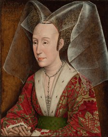 Portrait of Isabella of Portugal, wife of Philip III Duke of Burgundy (1397-1471), ca 1450-1475. Artist: Weyden, Rogier, van der (ca. 1399-1464)