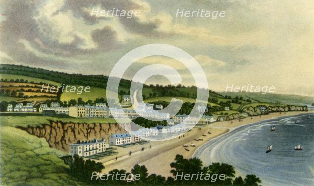 'View of Dawlish from the West Cliff, 1817', (1943).  Creator: Joseph Constantine Stadler.