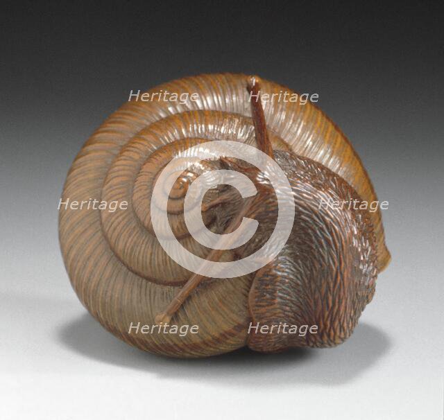Snail, First half of 19th century. Creator: Tadatoshi.
