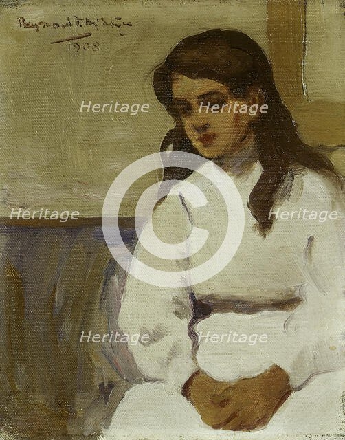 Figure of a young girl, 1908. Creator: Raymond McIntyre.