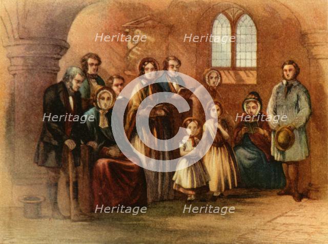 'A Mid-Victorian Congregation', 1860, (1947). Creator: Unknown.