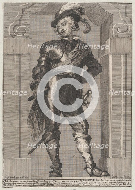 Portrait of Cardinal Infante Ferdinand of Austria, 1728. Creator: Anton Joseph von Prenner.