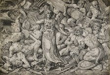 Victoria surrounded by Prisoners and Trophies, 1552. Creator: Frans Floris.