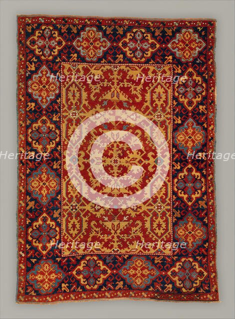 Ornamental Lotto Carpet, Turkey, early 17th century. Creator: Unknown.