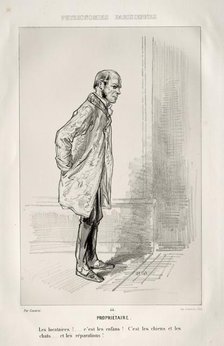 Propriétaire. Creator: Paul Gavarni (French, 1804-1866).