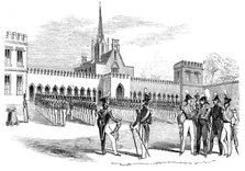 Parade of Cadets in the Stone Court, 1844. Creator: Unknown.