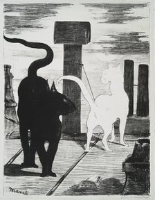 Le rendez-vous des chats., 1868. Creator: Edouard Manet.
