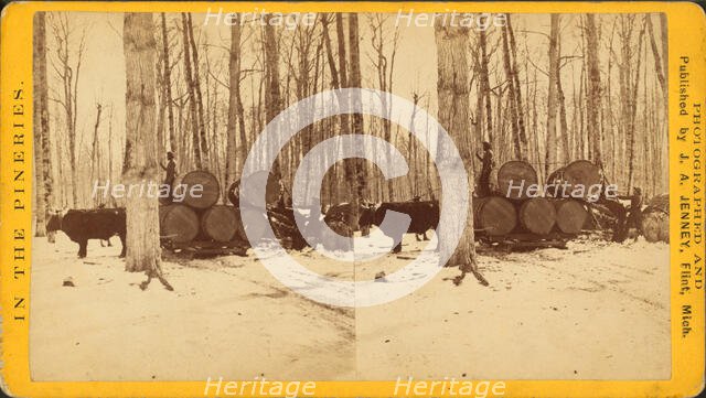 Loading at Thomas Poster's, c1850 - 1930. Creator: James A Jenney.