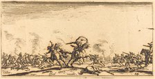 The Cavalry Combat with Pistols, c. 1632/1634. Creator: Jacques Callot.