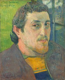Self-Portrait Dedicated to Carrière, 1888 or 1889. Creator: Paul Gauguin.