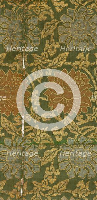 Textile Fragment, 1800s. Creator: Unknown.