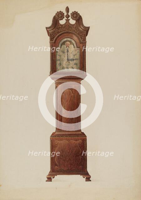 Tall Clock, c. 1937. Creator: Frank Wenger.