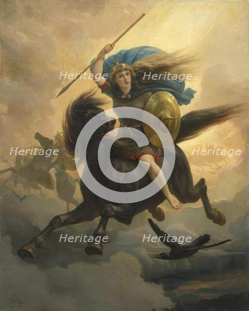 The Valkyrie, 1869. Creator: Peter Nicolai Arbo.