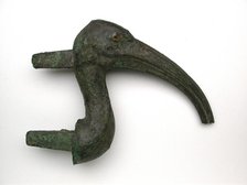 Statuette of an Ibis Head, Egypt, Late Period (664-332 BCE). Creator: Unknown.