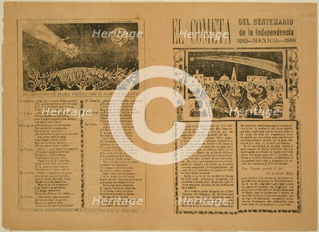 The Comet, 1899, printed 1910. Creator: José Guadalupe Posada.