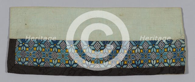 Band (from Woman's Trousers), China, 1875/1900. Creator: Unknown.