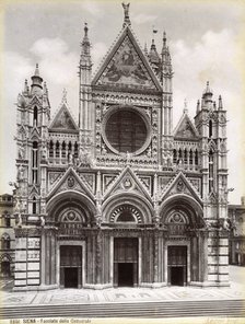 Facade of Siena Cathedral, Italy, late 19th or early 20th century. Artist: Unknown