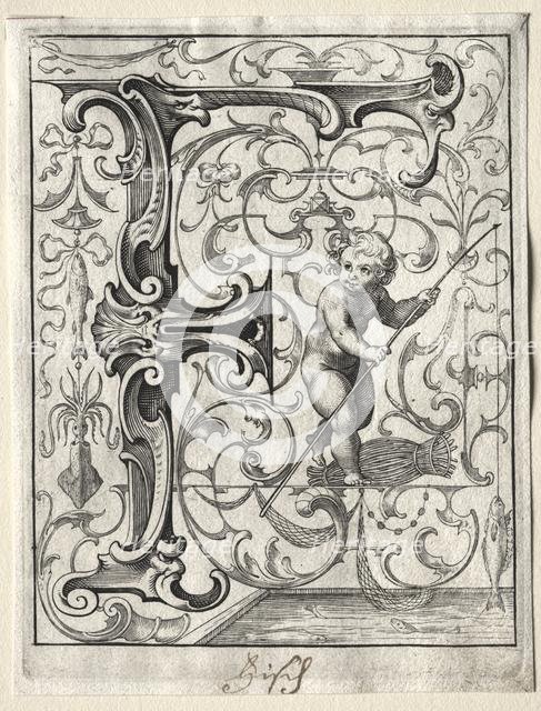 New ABC Booklet: F, 1627. Creator: Lucas Kilian (German, 1579-1637).