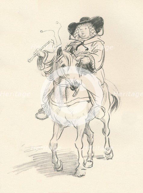 'Preliminary sketch for The Wife of Bath', c1917. Artist: Hugh Thomson.