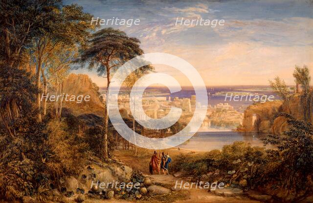 Carthage: Aeneas and Achates, 1825. Creator: David Cox the Elder.