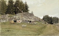 Landscape from Sandefjord, 1884. Creator: Hans Gude.