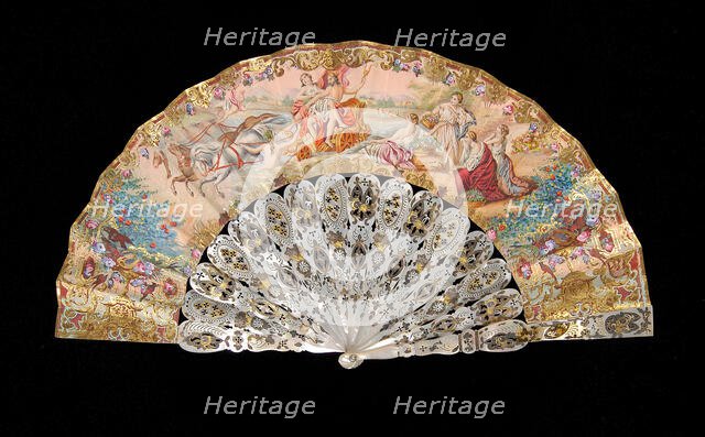 Fan, European, 1855-65. Creator: Unknown.