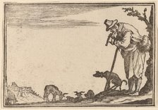 Shepherd Playing Flute, 1621. Creator: Edouard Eckman.