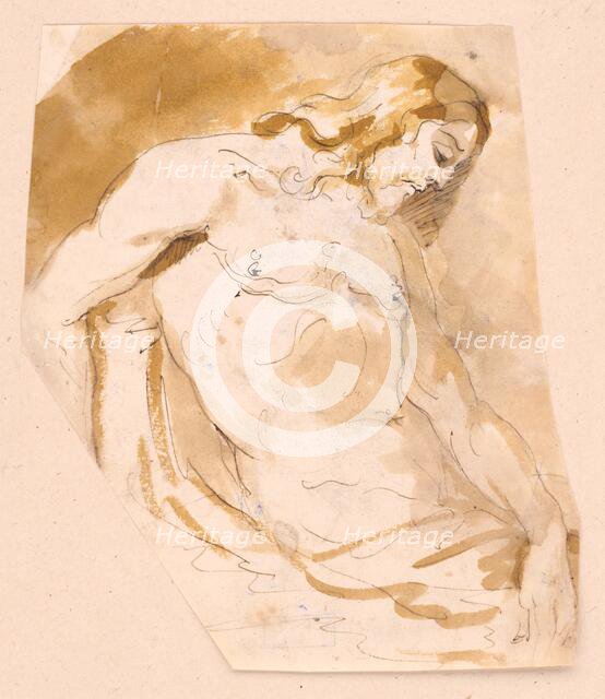 A reclining Christ, 1701/1800. Creator: Unknown.