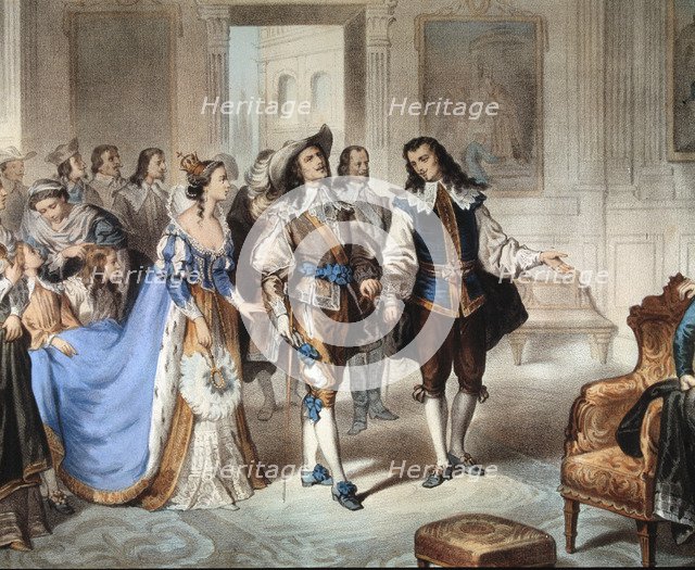 Visit to El Escorial by painter Murillo' by Bartolome Murillo (1617-1682).