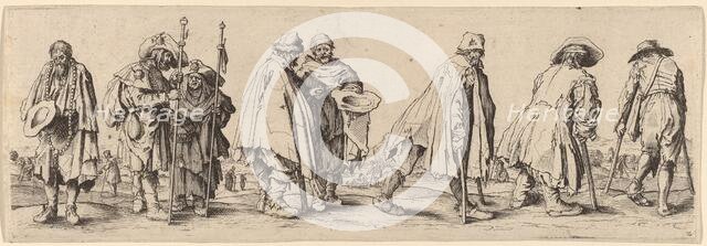 Eight Beggars. Creator: Wenceslaus Hollar.