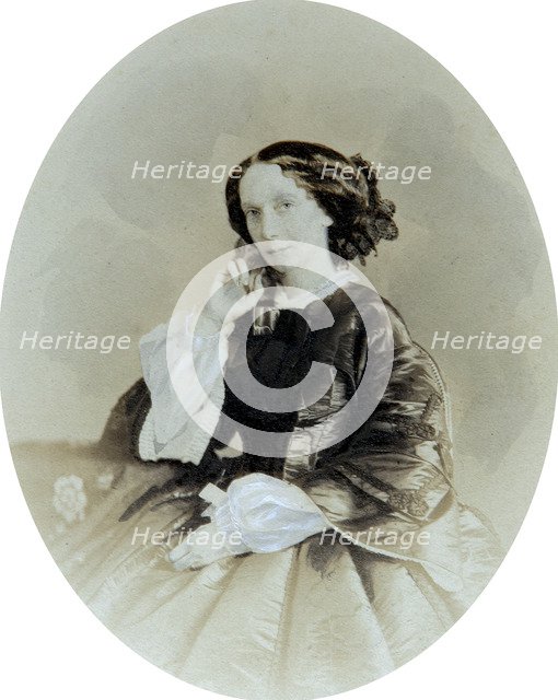 Empress Maria Alexandrovna of Russia, late 1850s.  Artist: Andrei Deniere