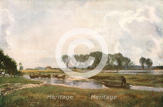 'Driving the Cows, Hampshire', 1892, (c1930).  Creator: David Murray.