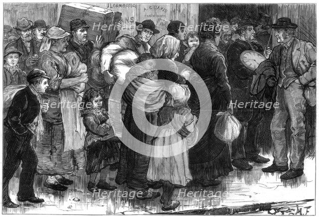 The pawn office at Merthyr-Tydfil, Wales, 1875. Artist: Unknown