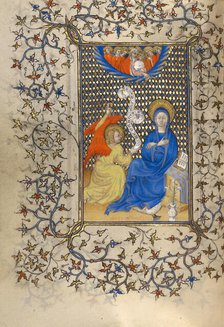 The Annunciation; Book of Hours, about 1410. Creator: Unknown.