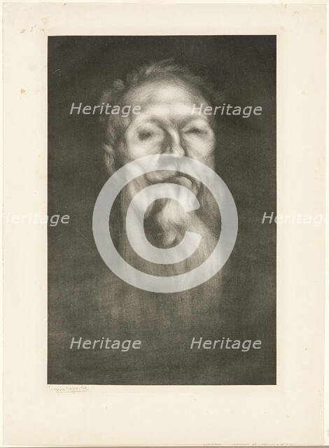 Portrait of Auguste Rodin, 1897. Creator: Eugene Carriere.
