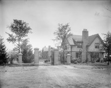 Edward C. Walker residence, gate & lodge, Walkerville, Ont., between 1906 and 1915. Creator: Unknown.