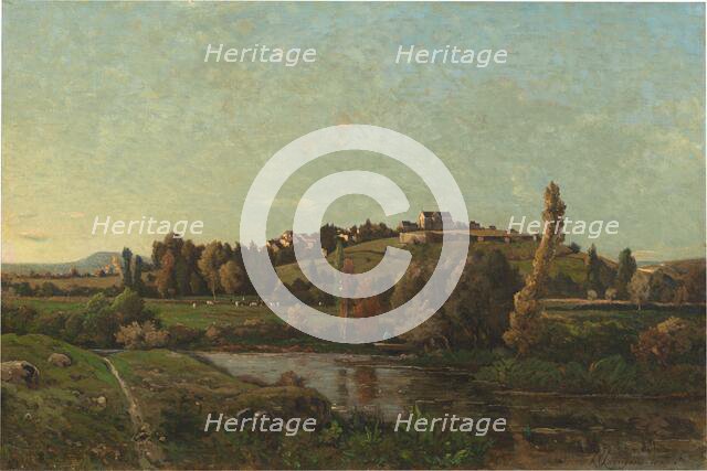 Landscape in Auvergne, 1870. Creator: Henri-Joseph Harpignies.