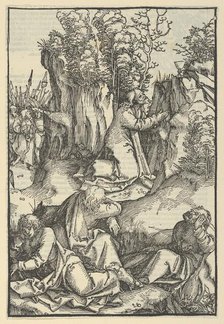 The Agony in the Garden, from Speculum passionis domini nostri Ihesu Christi, 1507. Creator: Hans Schäufelein the Elder.