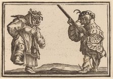 Dancers with Lute, 1621. Creator: Edouard Eckman.