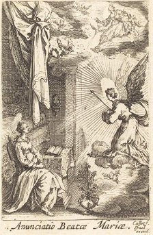 The Annunciation, in or after 1630. Creator: Jacques Callot.