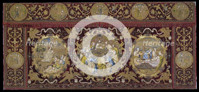 Altar Frontal Depicting Scenes from the Life of Christ, Seo de Urgel, 1575/1600. Creator: Unknown.