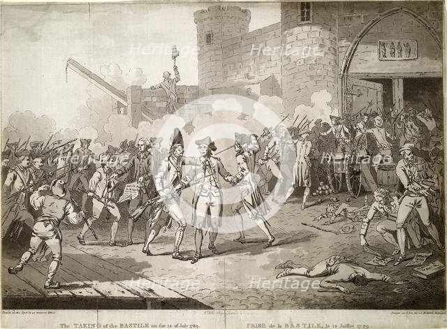 The Storming of the Bastille on 14 July 1789, 1789. Artist: Anonymous  