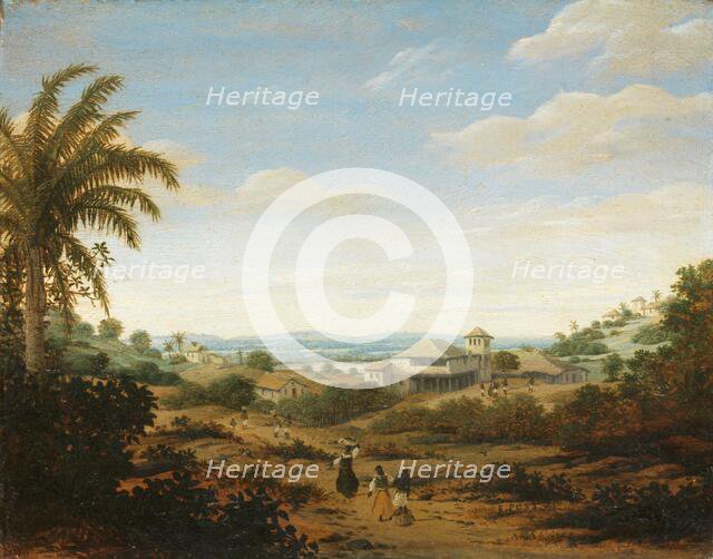 Landscape on the Rio Senhor de Engenho, Brazil, 1670-1680. Creator: Frans Post.